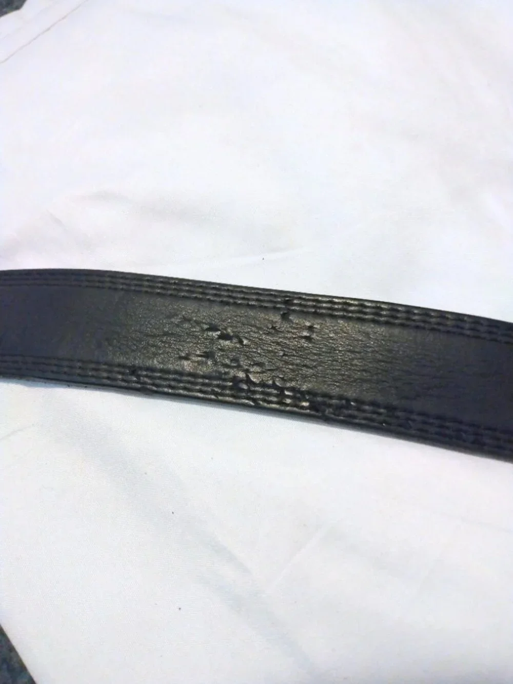 Carhartt Black Leather Belt Size 53 Workwear Utility Classic Rugged Minimalist
